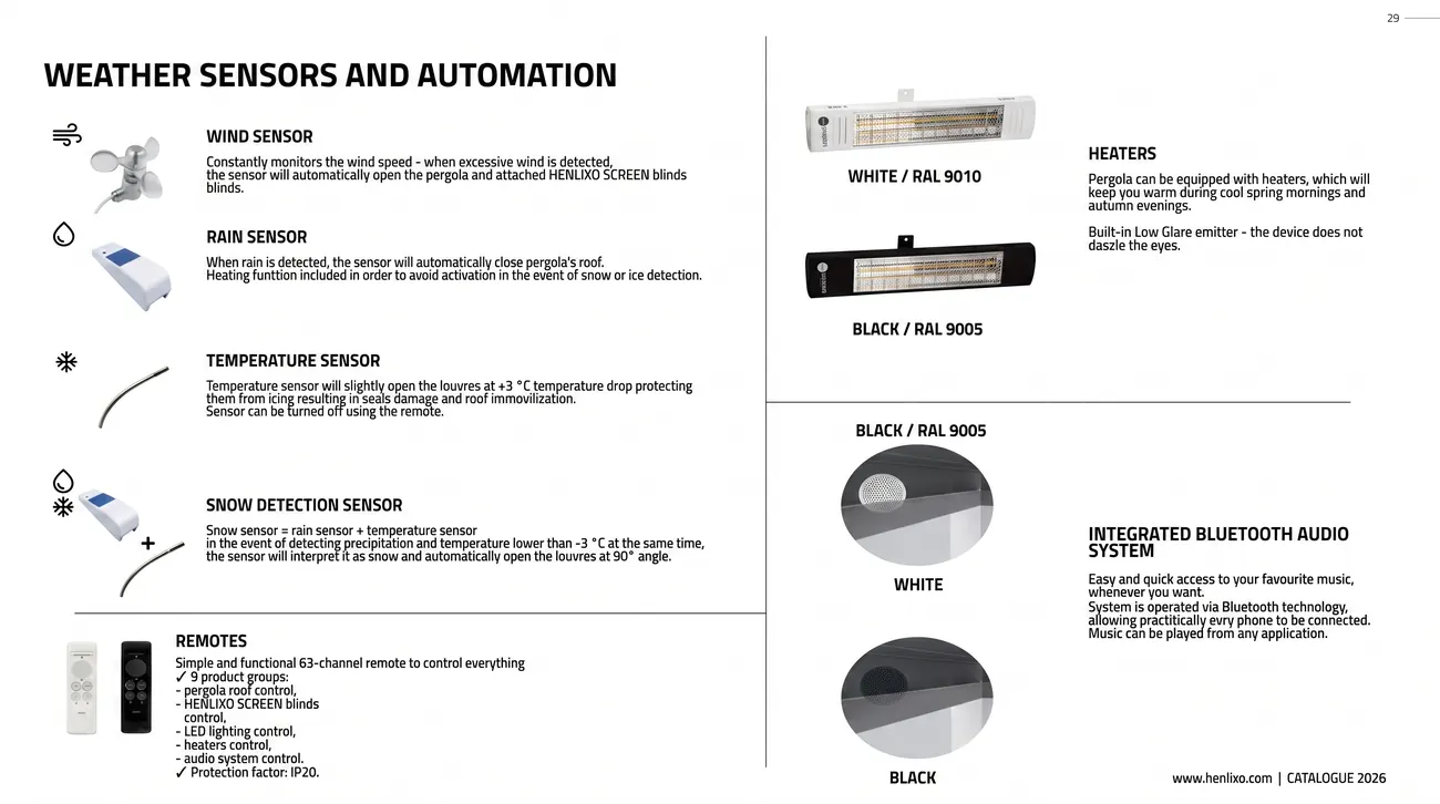 CLIMATIC pergola smart automation