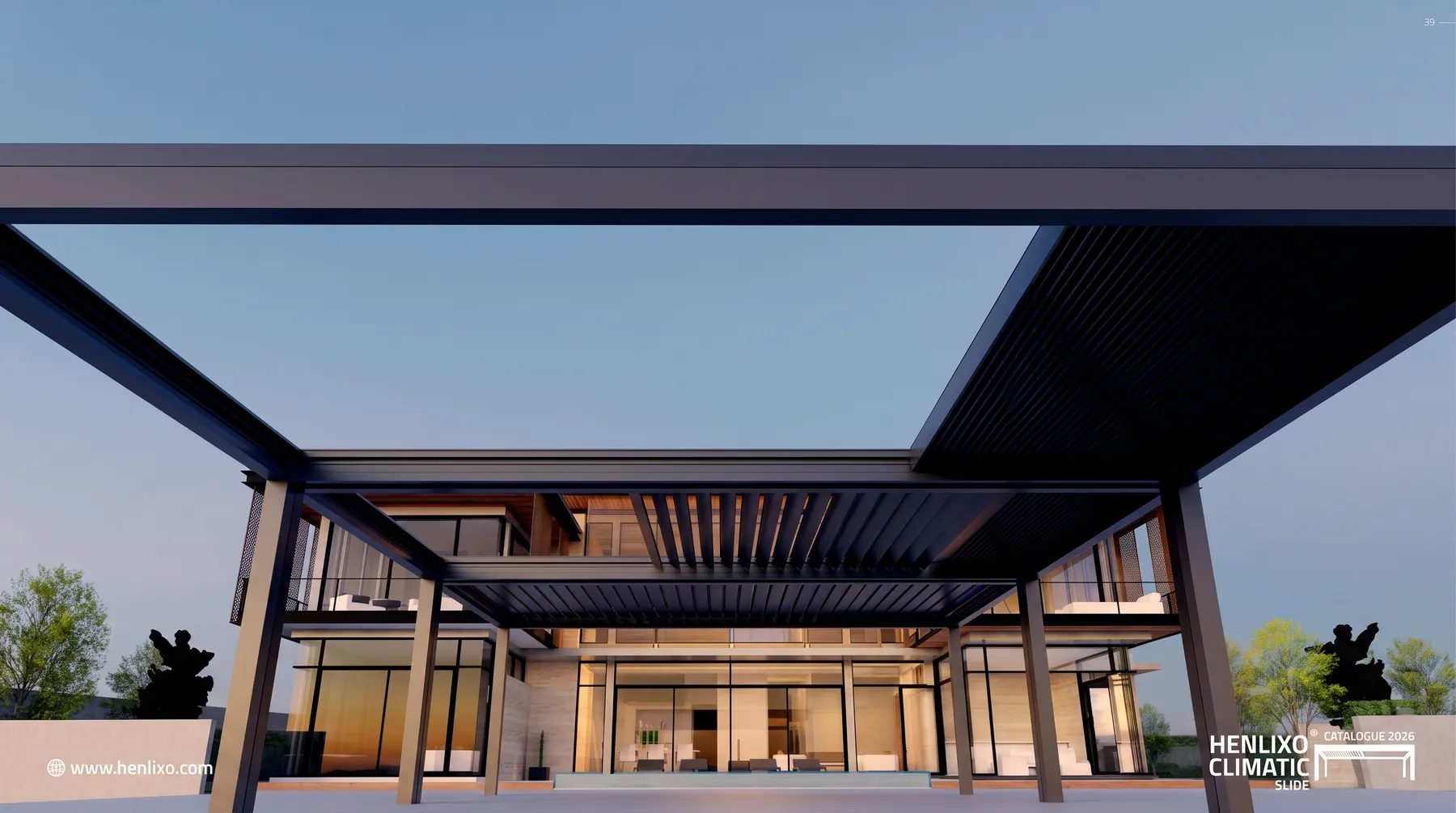 HENLIXO CLIMATIC SLIDE modular pergola