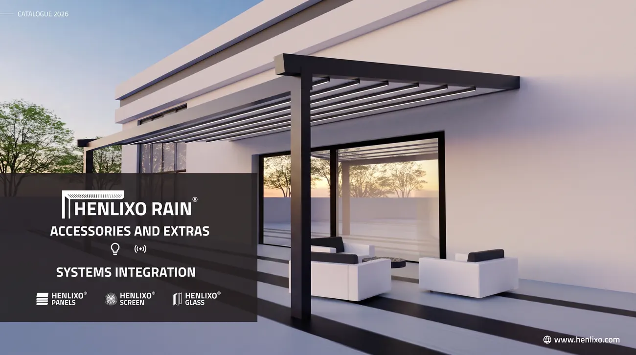 HENLIXO RAIN fabric roof pergola